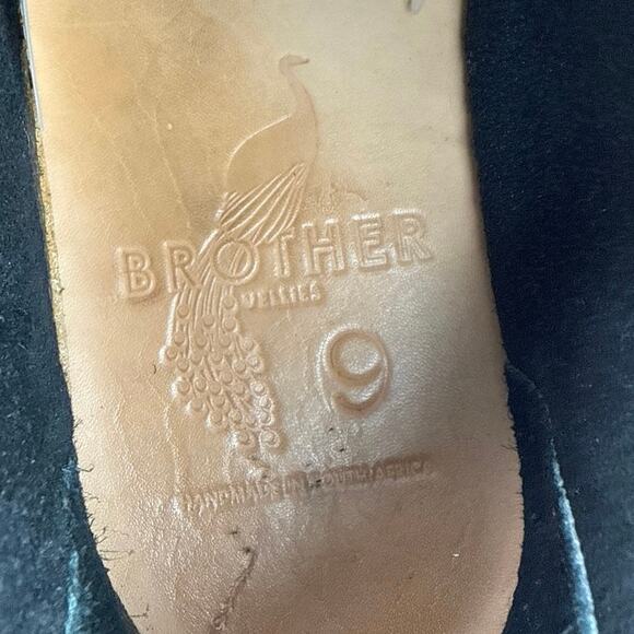 Brother Vellies Men's Black Leather Lace Up Round Toe Chukka Boots Size 9 - Picture 6 of 7